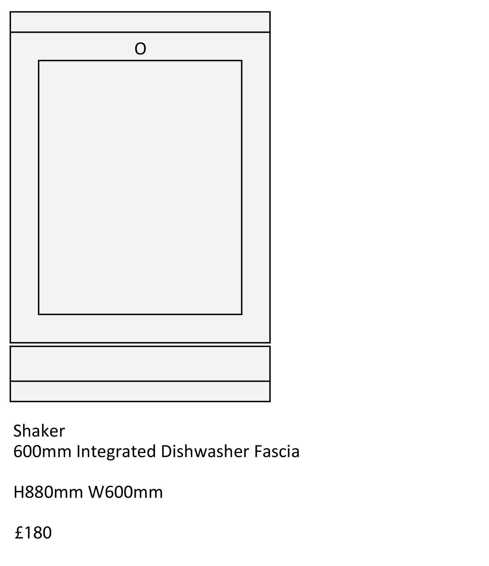 600mm integrated dishwasher fascia, solid wood kitchen designs from The Bramble Tree