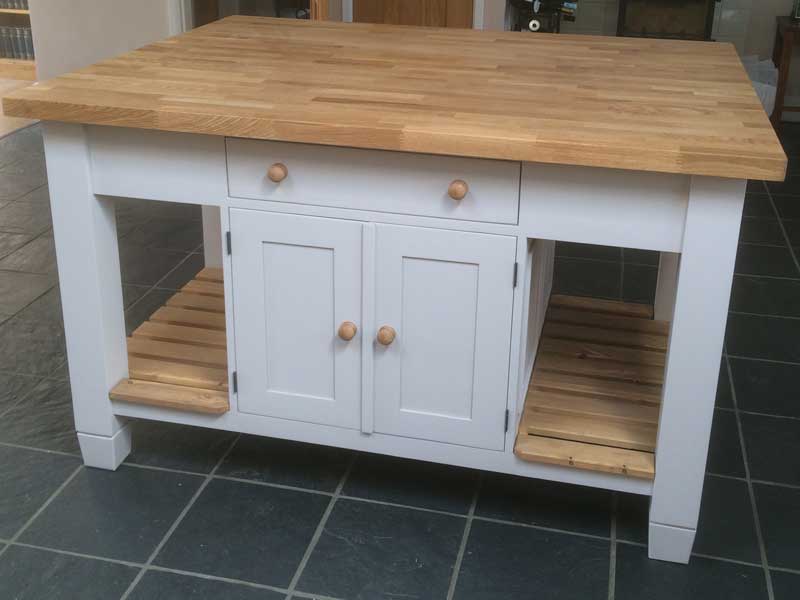 freestanding islands for your kitchen will hand carve and paint in a colour of your choice solid wood worktop with a wax or stained finish Nottingham